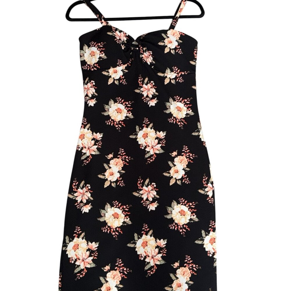 FLORAL FITTED DRESS
